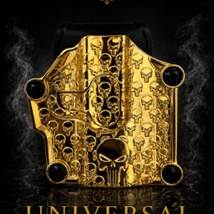 FUNDA UNIVERSAL/ORO/ TEXTURA PUNISHER