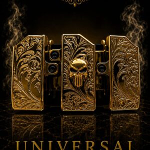 Porta Tolva Triple Diseño Punisher Color Oro / Universal