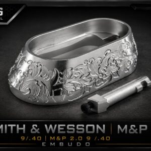 EMBUDO SMITH AND WESSON, 9MM/.40 COLOR PLATA RAMEADO