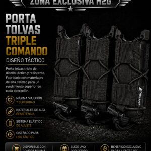 porta tolvas triple comando