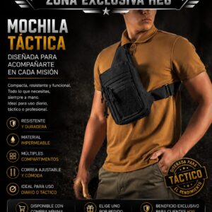mochila tactica color negro