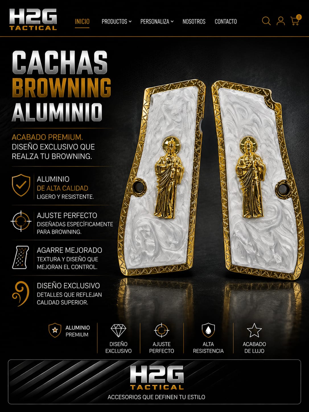 AL/cachas aluminio browning