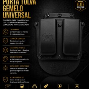 Porta tolvas, universales, dobles, Fobus