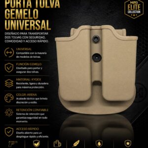 Porta tolvas, universales, dobles, Coyote