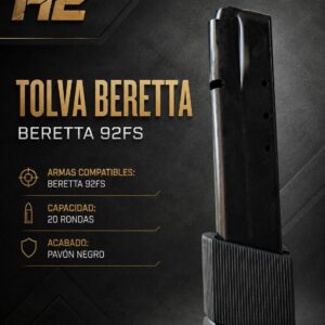 TOLVA BERETTA 92FS/20 RONDAS