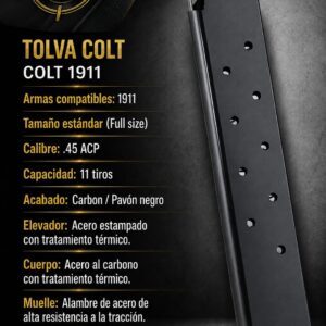 TOLVA/COLT 1911/PAVON NEGRO