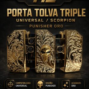 PORTA TOLVA TRIPLE UNIVERSAL PUNISHER ORO