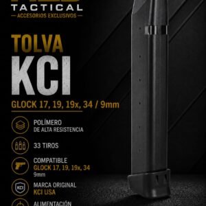 GLOCK 17,19,34/ negra/ 33 RONDAS