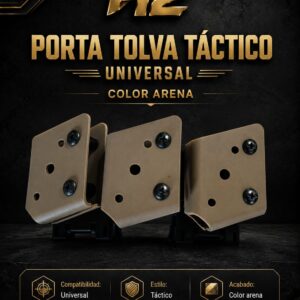 porta tolva triple/ tactico/ universal color arena