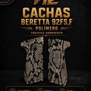 CACHAS BERETTA 92FS;F/ POLIMERO/ SERPIENTE