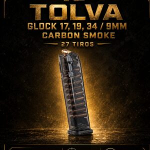 TOLVA GLOCK 17,19,34/9MM/ CARBON/ 27 RONDAS
