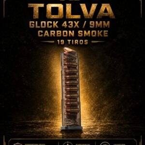 TOLVA GLOCK 43X/9MM/CARBON/19 RONDAS