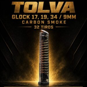 TOLVA GLOCK 17,19,34/9MM/CARBON/32 R