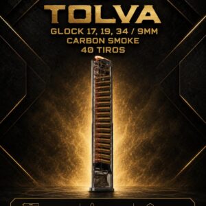 TOLVA GLOCK 17,19,34/9MM/CARBON/40 RONDAS