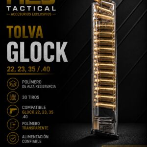 GLOCK .40/17,19,34/ negra/ 33 RONDAS