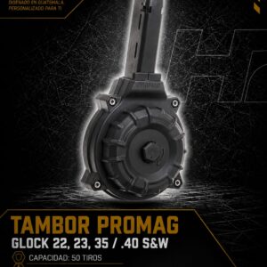 TAMBOR .40 S&W/50TIROS