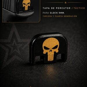 TAPA DE PERCUTOR GLOCK 9MM PUNISHER ORO
