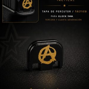TAPA DE PERCUTOR GLOCK 9MM/ ALUMINIO LOGO A ORO