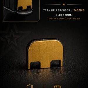 TAPA DE PERCUTOR GLOCK 9MM/ ALUMINIO ORO