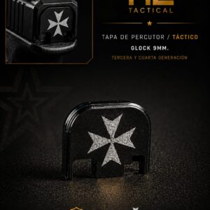 TAPA DE PERCUTOR GLOCK 9MM/ CRUZ TACTICA PLATA