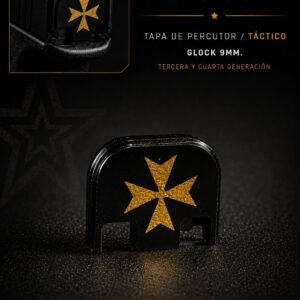 TAPA DE PERCUTOR GLOCK 9MM/ CRUZ TACTICA ORO