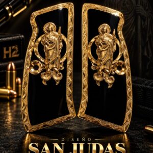 CZ 75b/ SAN JUDAS ORO EDICION LIMINTADA FONDO RESINADO NEGRO